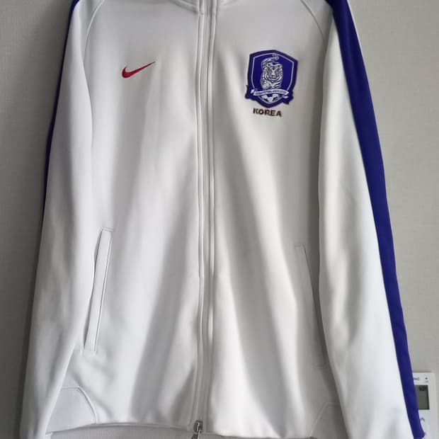 나이키 코리아 KOREA 국대 화이트 트랙탑 저지 져지집업 100/L