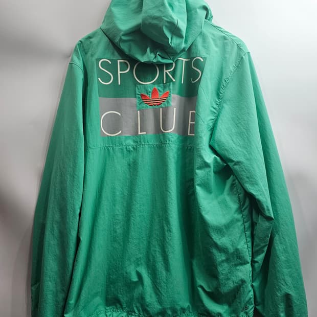 (2XL) 아디다스 스포츠 클럽 바람막이 그린