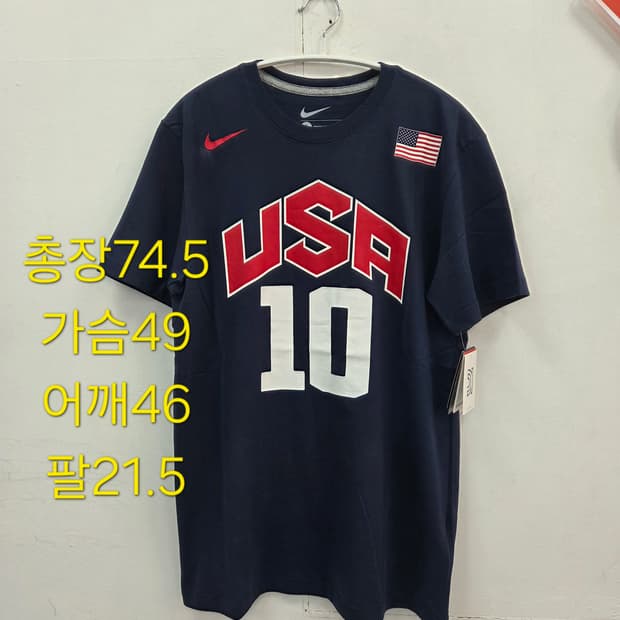 L 나이키 코비 브라이언트 USA 농구 국가대표 반팔 티셔츠
