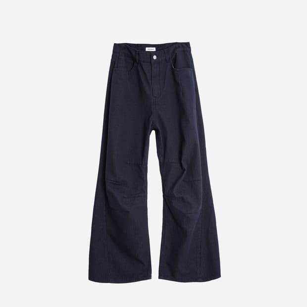 [1] 999 휴머니티 av pleats denim 워시드 네이비