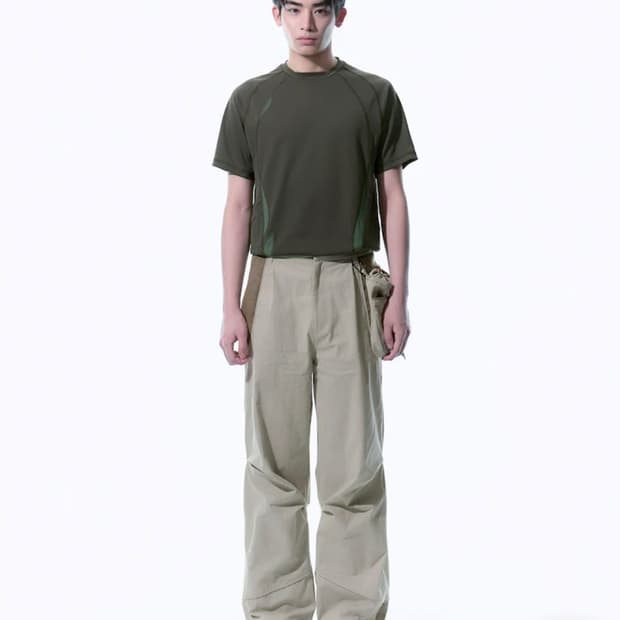 [새상품] 산산기어 리넨 블록 팬츠 베이지 3사이즈