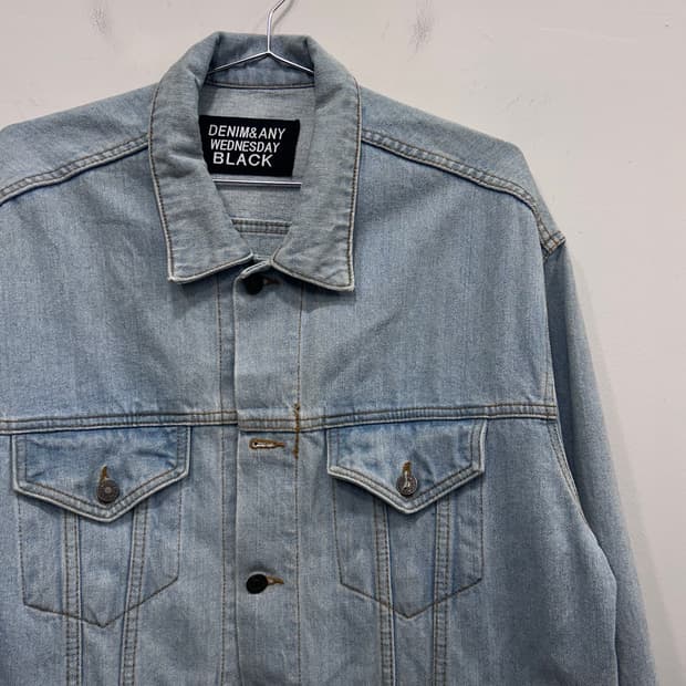 DENIM & ANY WENDSDAY BLACK 연청 데님자켓