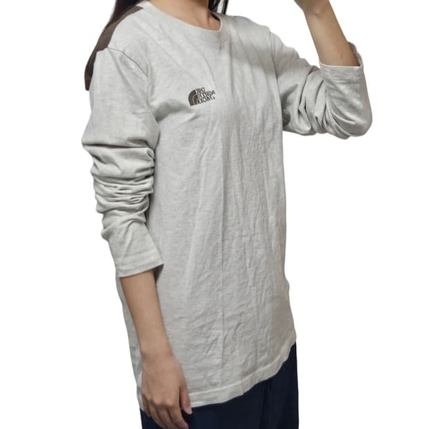 노스페이스 롱슬리브XL/오트밀 브라운