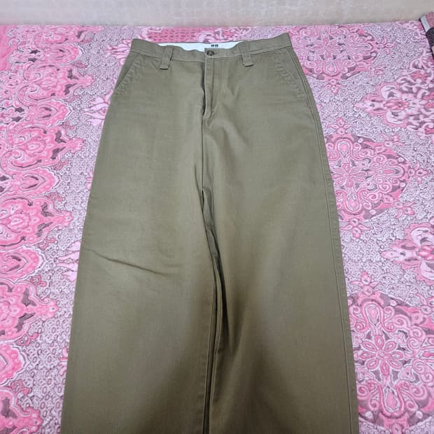 (79) 유니클로 와이드 치노팬츠