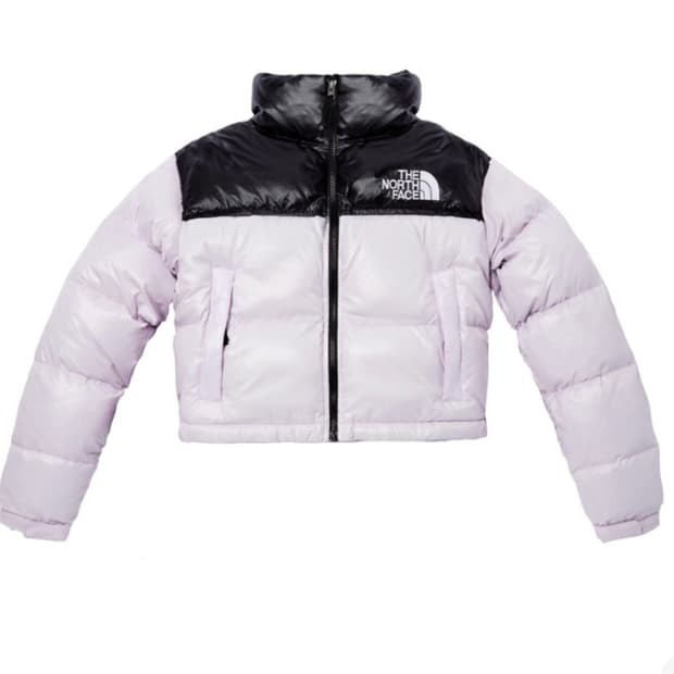 노스페이스 눕시 숏 자켓 라일락