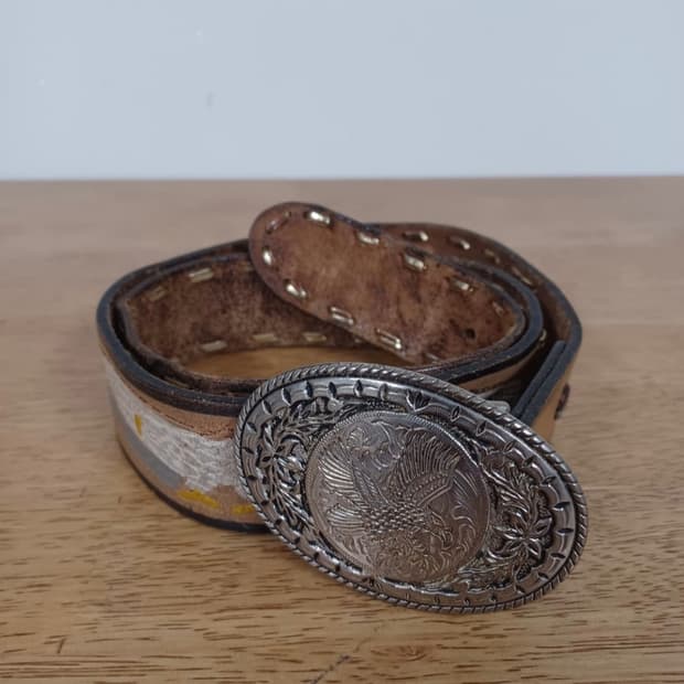 Made in USA 웨스턴 가죽벨트