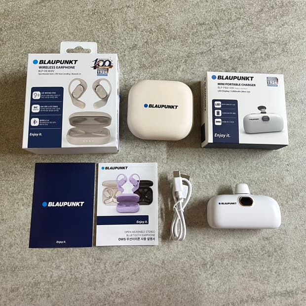 블라우풍트 BLAUPUNKT 노이즈캔슬링 오픈형 무선 블루투스 이어폰 아