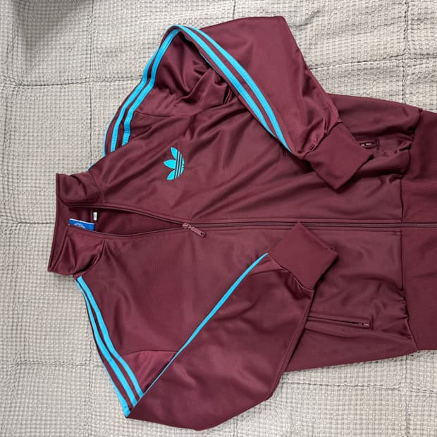 아디다스 버건디 져지(L)