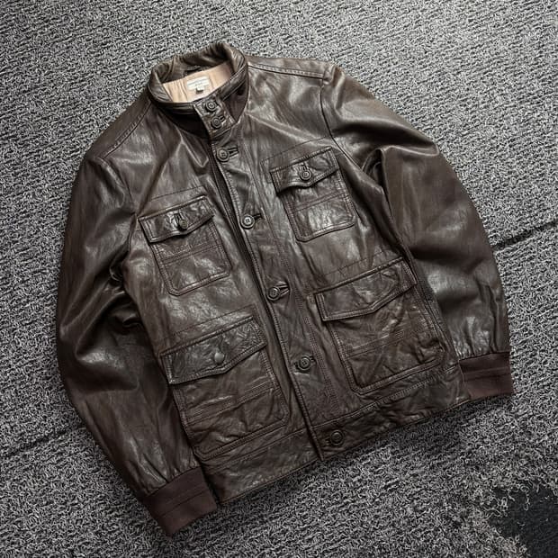헨리코튼 아카이브 램스킨 양가죽 봄버 자켓 3373