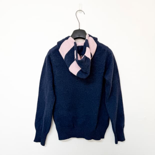 bapy 베이피 캐시미어 후드 짚업