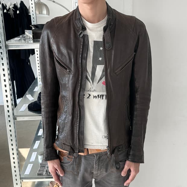 09ss 율리우스 바이커 레더 자켓