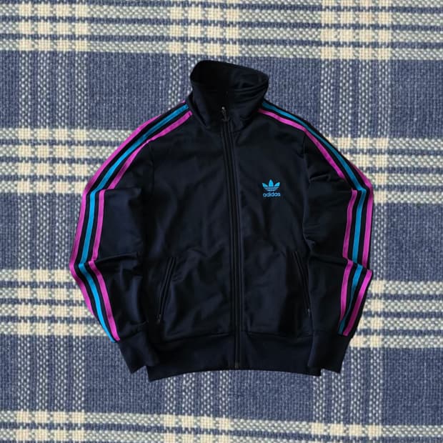 아디다스 여성 파이어버드 네이비 져지 95 백로고