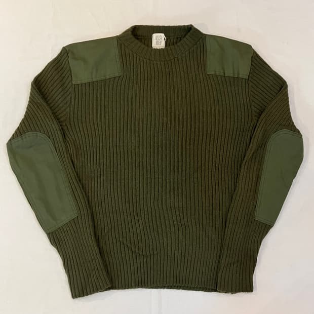 OG 80s 미 해병대 코만도 컴뱃 울 스웨터 올리브