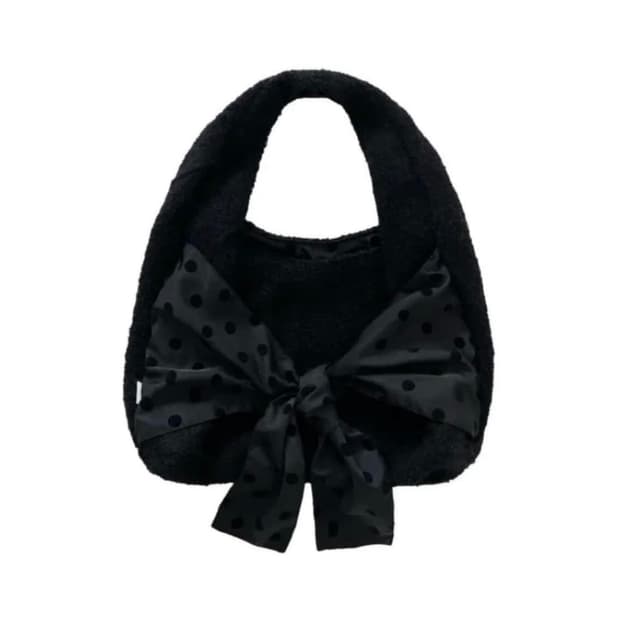 체메씨 도트 리본 호보백 보우 숄더백 백 가방