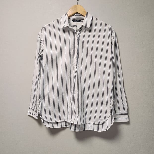 [Free] 잭앤질 반집업 스트라이프 셔츠