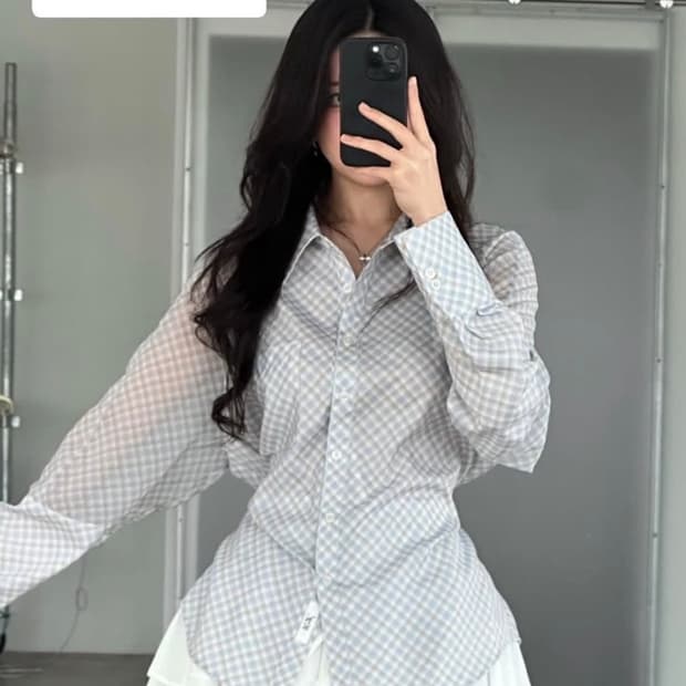 thetis 블루베리 타르트 블라우스