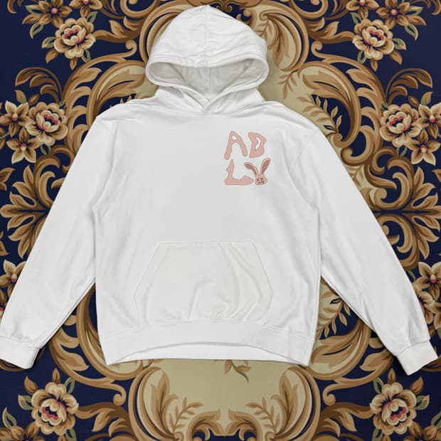 (1)아크메드라비 ADLV 그래픽 후드티셔츠(화이트)