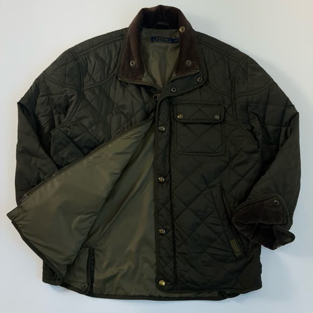 Polo  폴로 랄프로렌 카키 퀼팅 자켓 
