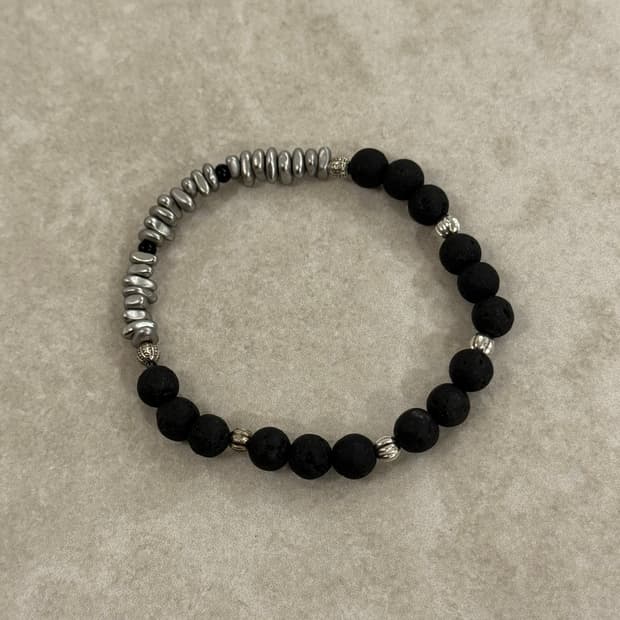 화산석 헤마타이트 팔찌