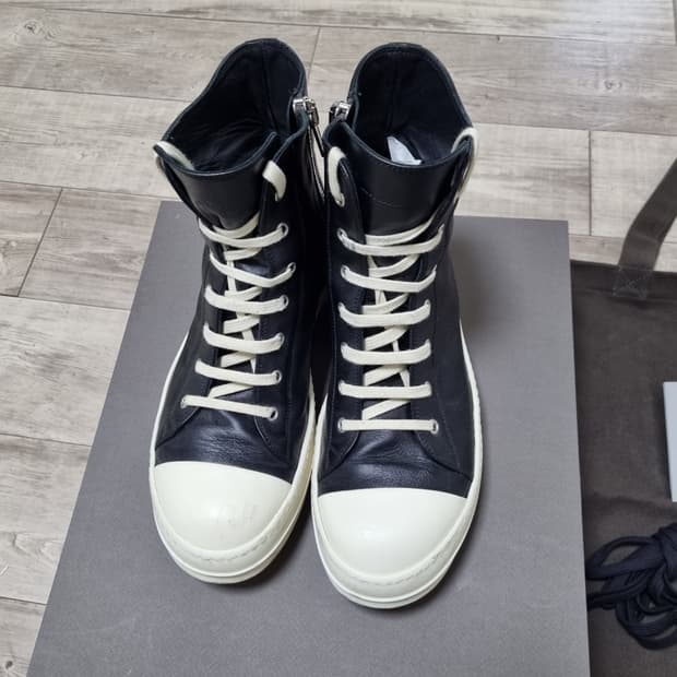 [42] 릭오웬스 컨버스 하이 블랙 밀크