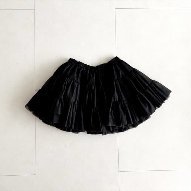 tiered ruffle mini skirt