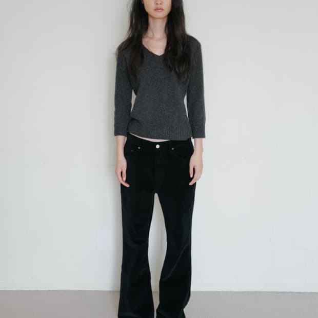 리포스 코듀로이 부츠컷 팬츠 S