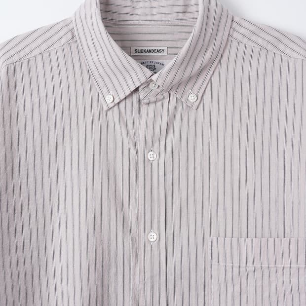 슬릭앤이지 슬릭 셔츠 코랄 스트라이프 3사이즈 