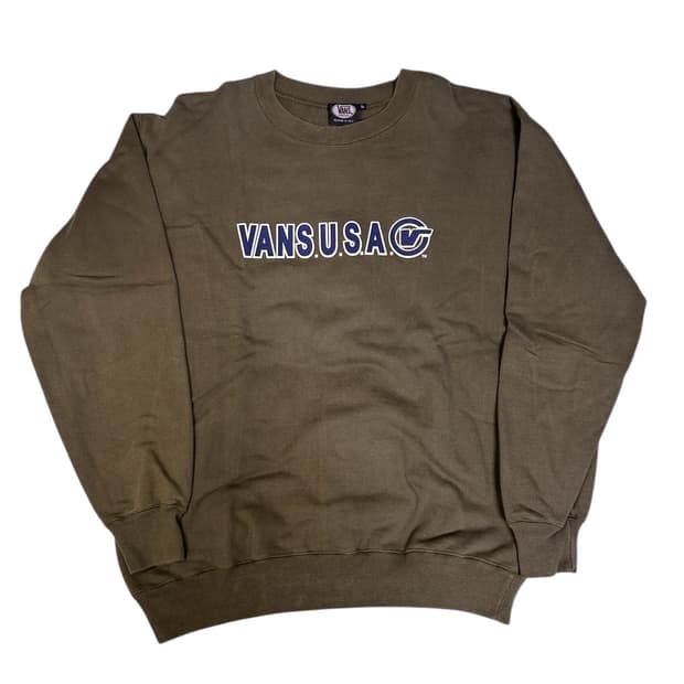 빈티지 90s 반스 VANS USA 스웻셔츠 맨투맨 올리브 L