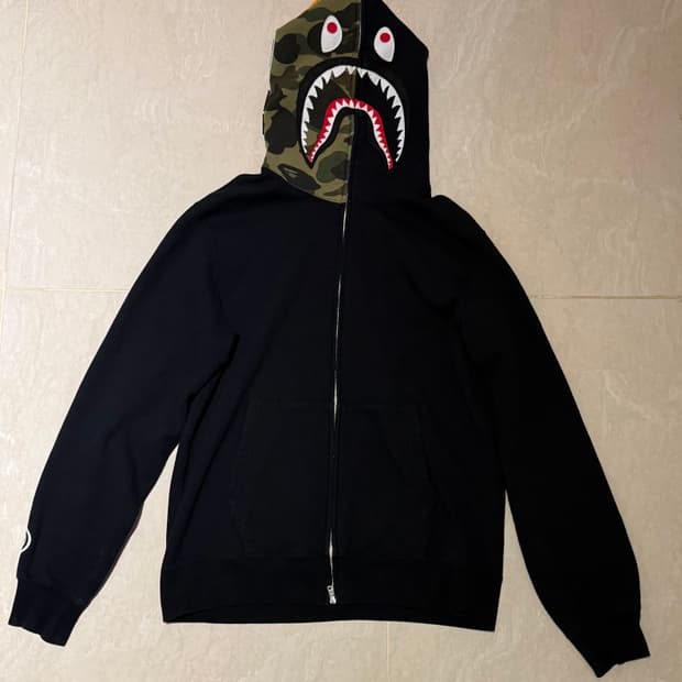 베이프 반카모 샤크후드집업 XL