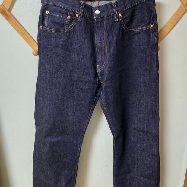 리바이스 555-0000 릴렉스 스트레이트 진(다크 인디고)