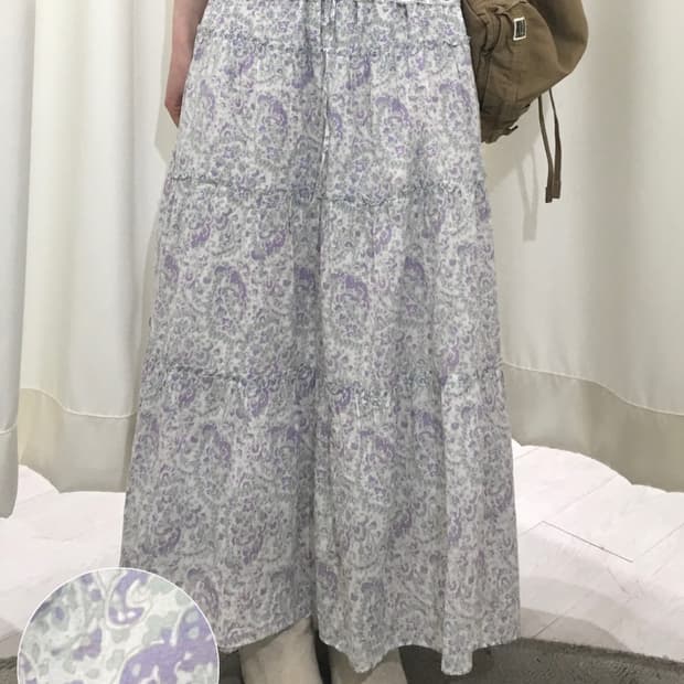 earth music floral skirt