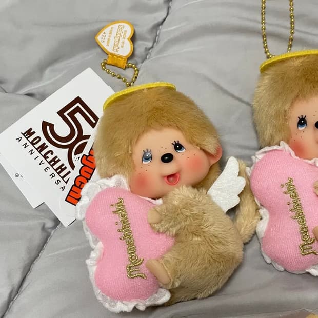 몬치치 50주년 러브해피엔젤 엔젤몬치치 키링