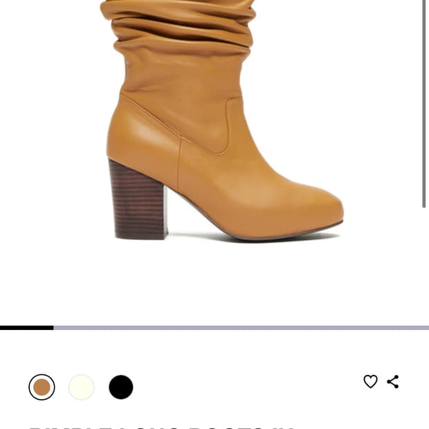 deinet 부츠 아이보리 컬러