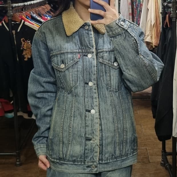 [Hi] levis 리바이스 양털 데님자켓 블루