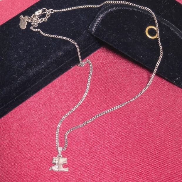 실버 쿠레쥬 목걸이 화이트큐빅