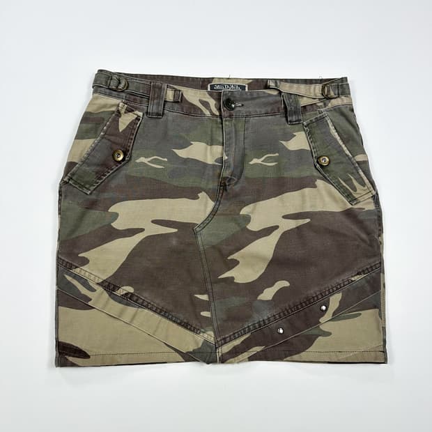 30 본더치 OG y2k 밀리터리 카모 미니스커트