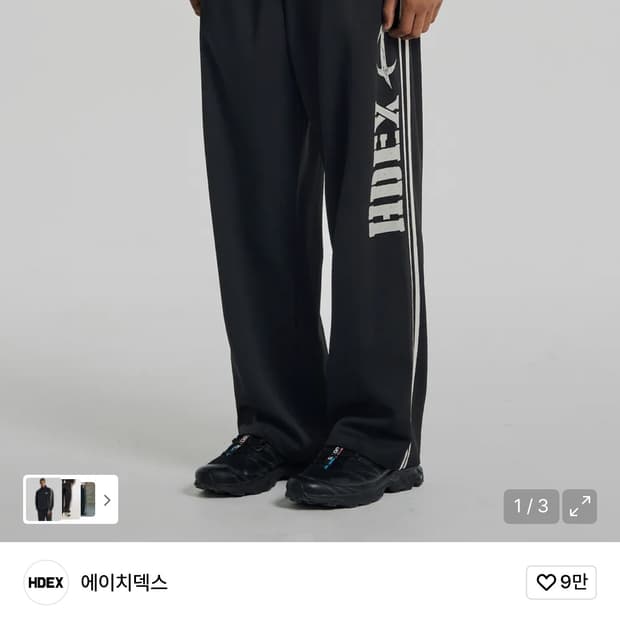 에이치덱스 자이언트핏 매쉬 와이드 팬츠 M