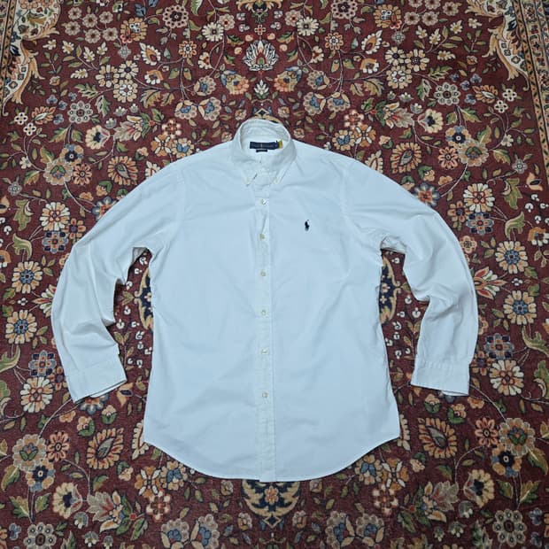 [M] 폴로 랄프로렌 클래식핏 화이트 셔츠 (QR 정품)

