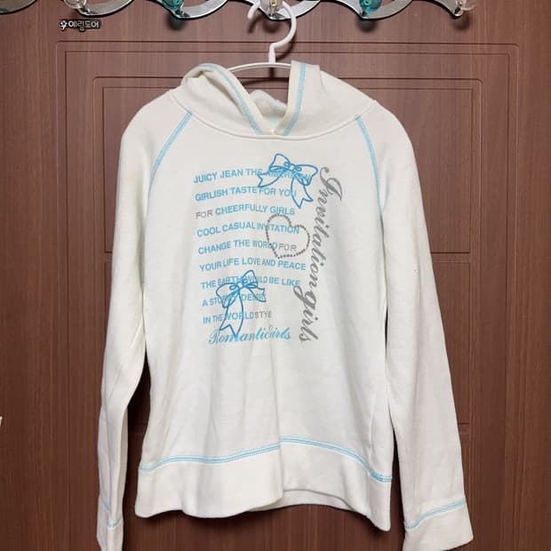 모리걸 일본 빈티지 서브컬쳐 로걀 헤이세이 레터링 프린팅 후드티