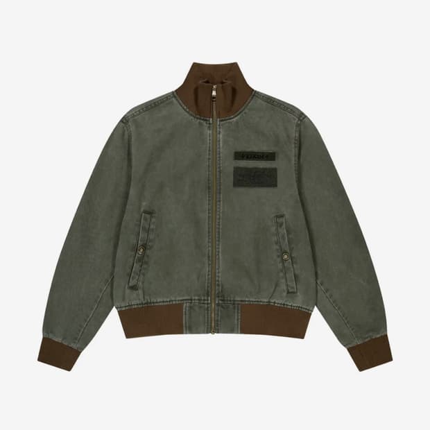 아캄 Washed velcro Jacket