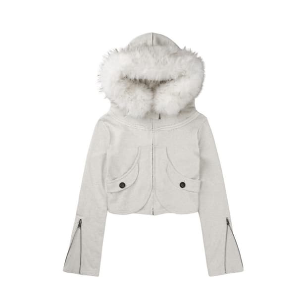 bonienkiye 퍼 후드 자켓 집업 3사이즈 보니앤키예