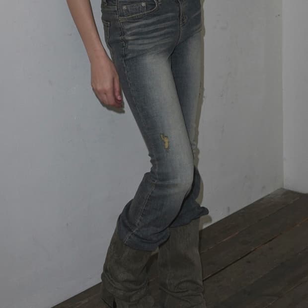 이네기 스모크 부츠컷 팬츠 Smoke Bootcut Denim Pants