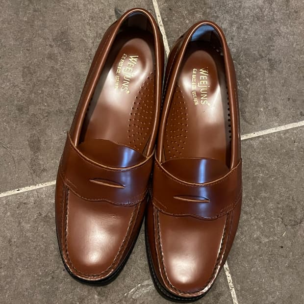 GH BASS 바스 위준 브라운 로퍼 