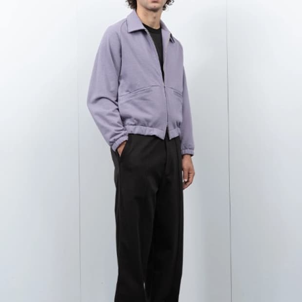 lady white co. 텍스처 코치 자켓 라벤더 / L