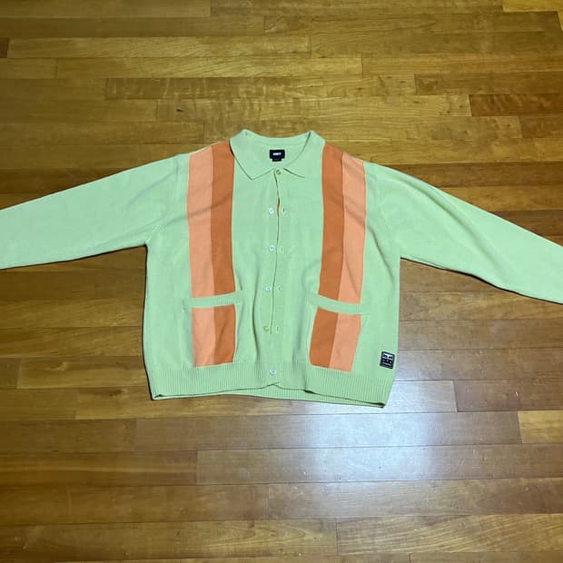 아이앱x오베이 가디건 옐로우 xxl