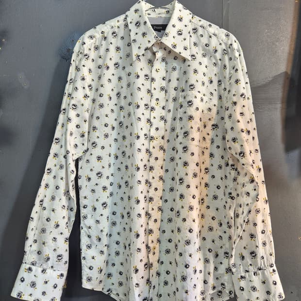 플라워 패턴 셔츠 L 새상품 