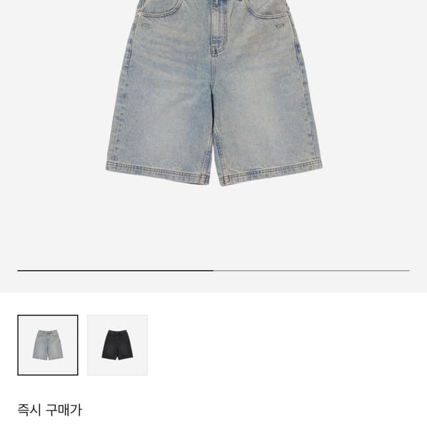 (W) 미스치프 데님 버뮤다 팬츠 라이트 블루