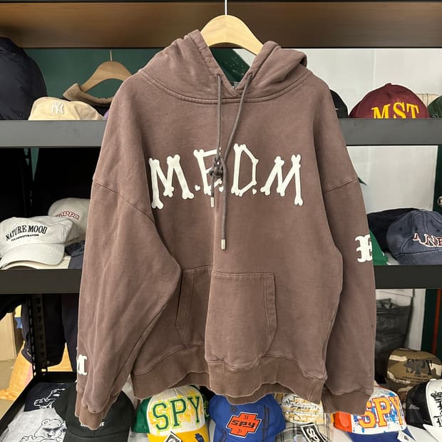 MEDM) 브라운 컬로 후드집업 