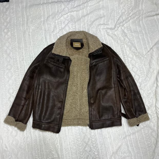 락시크 양털 무스탕