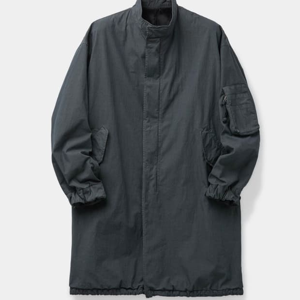[L] 쿠어 가먼트 다이드 피쉬테일 파카 (워시드차콜)